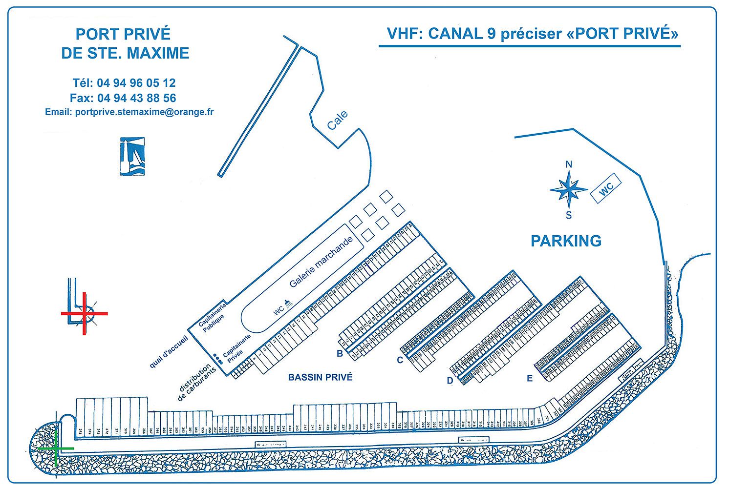 Plan du Port Plan du Port Privé de Sainte Maxime